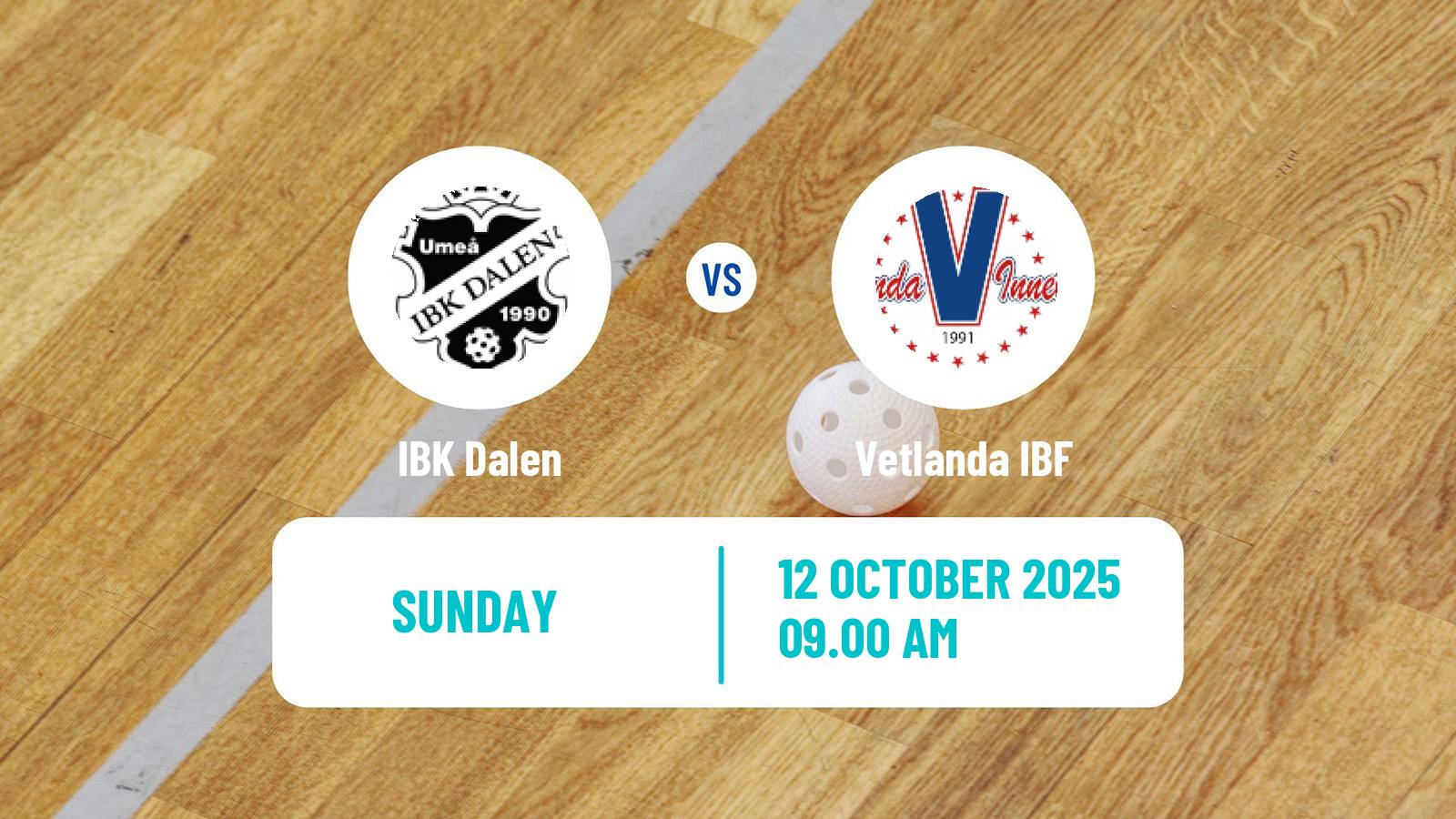 Floorball Swedish Allsvenskan Floorball Dalen - Vetlanda