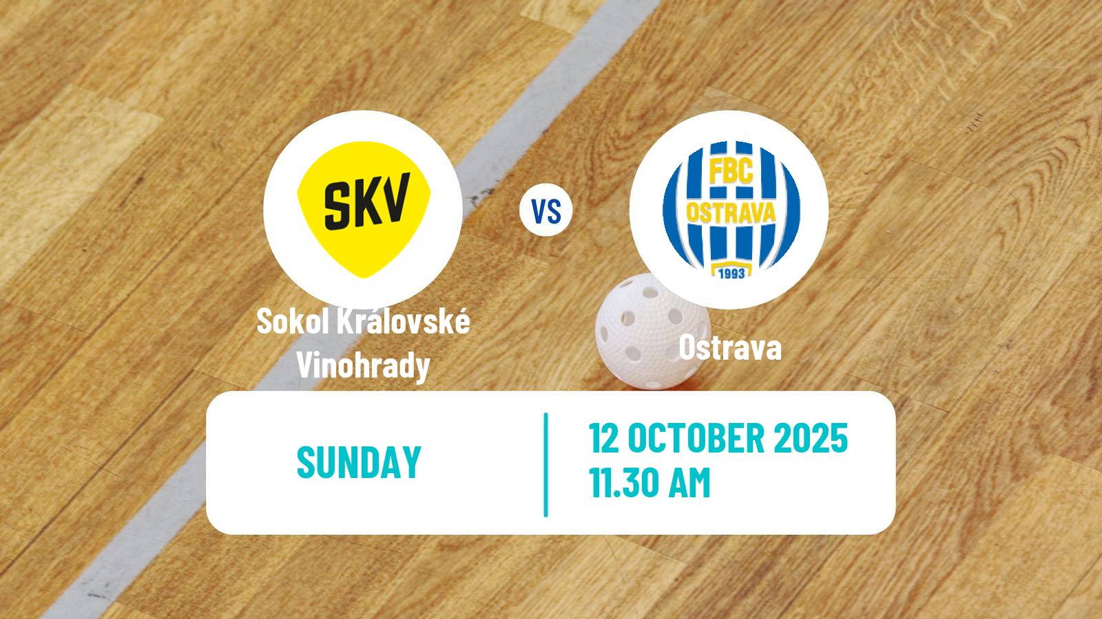 Floorball Czech Superliga Floorball Sokol Královské Vinohrady - Ostrava