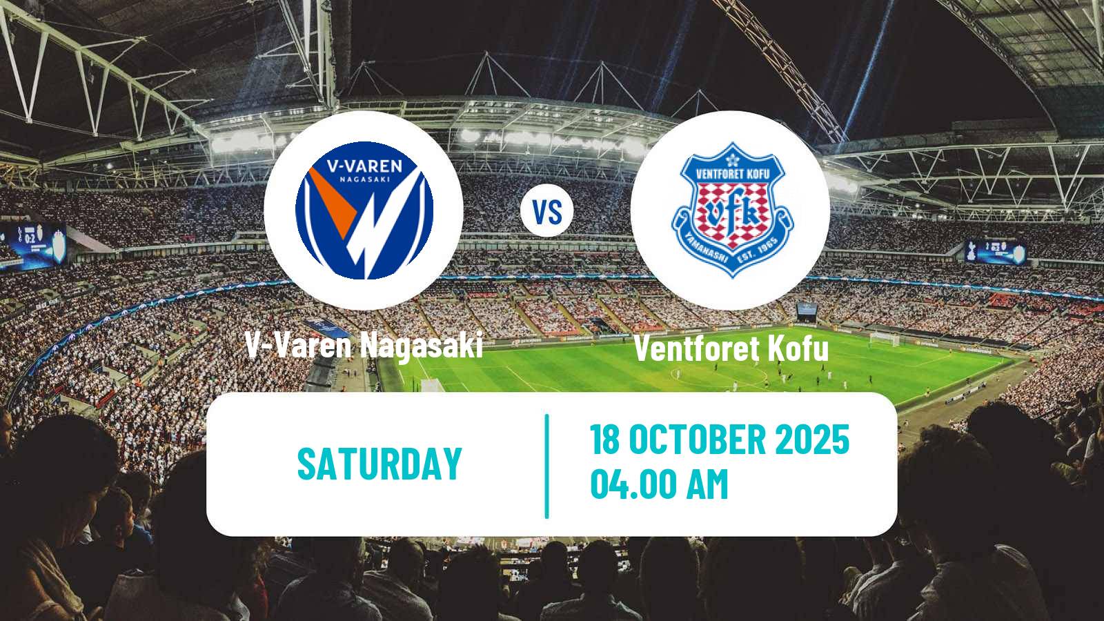 Football Japan J2 League V-Varen Nagasaki - Ventforet Kofu