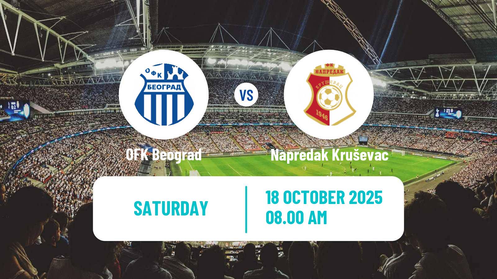 Football Serbian Superliga OFK Beograd - Napredak Kruševac