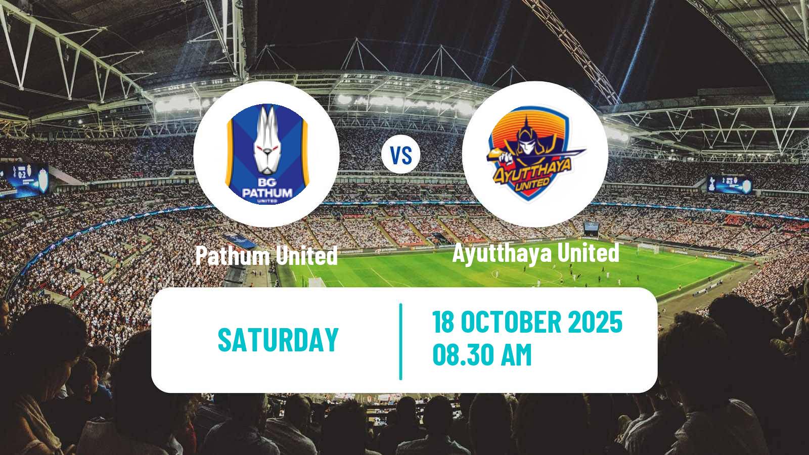 Football Thai League 1 Pathum United - Ayutthaya United
