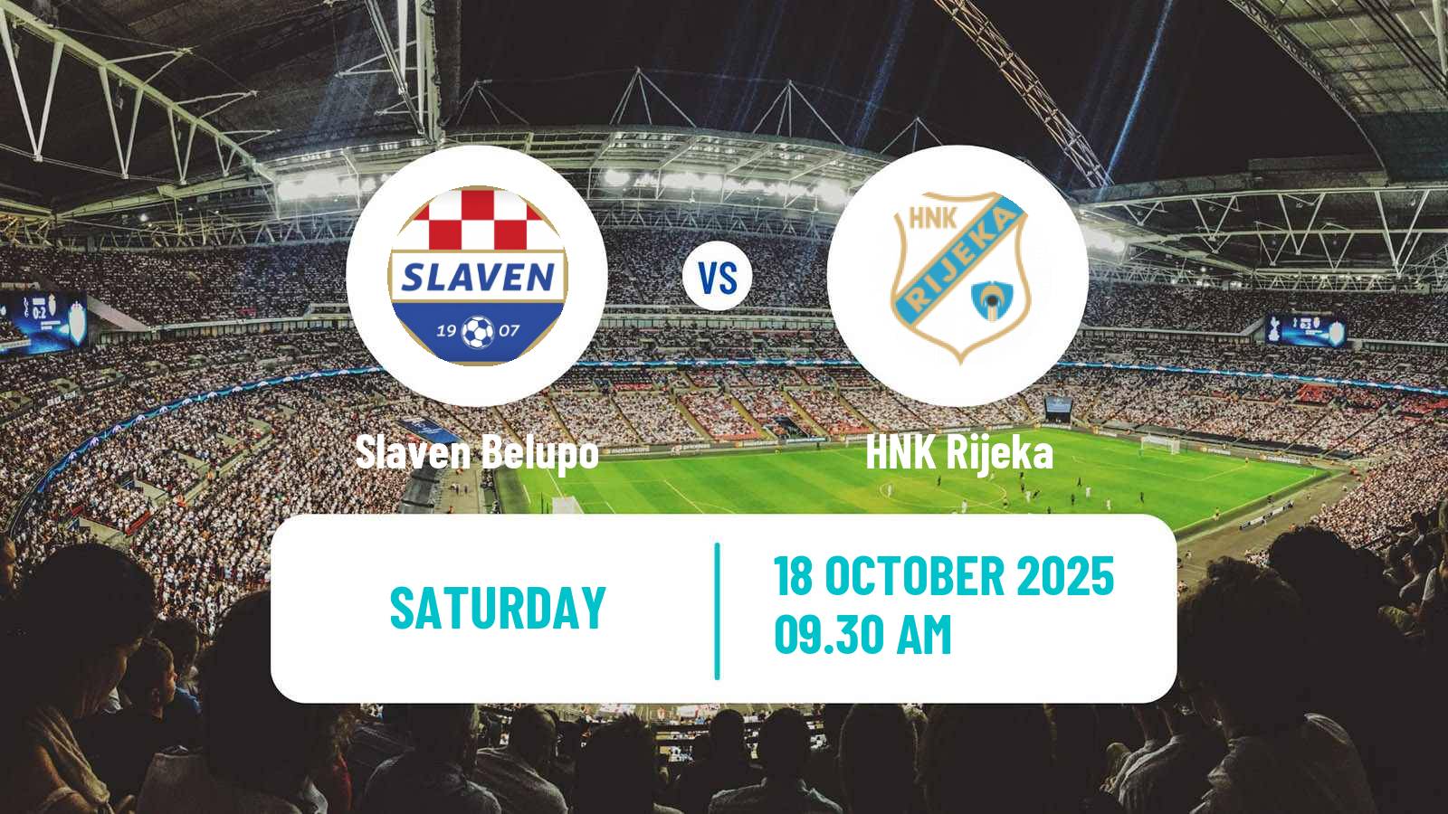 Football Croatian HNL Slaven Belupo - Rijeka