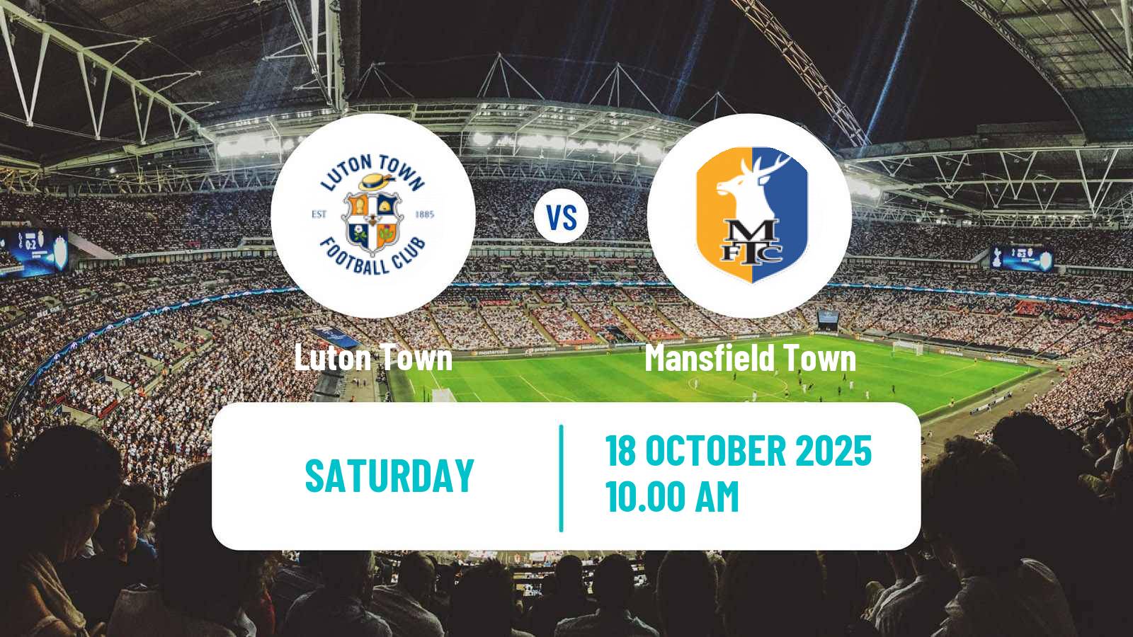 Football English League One Luton Town - Mansfield Town