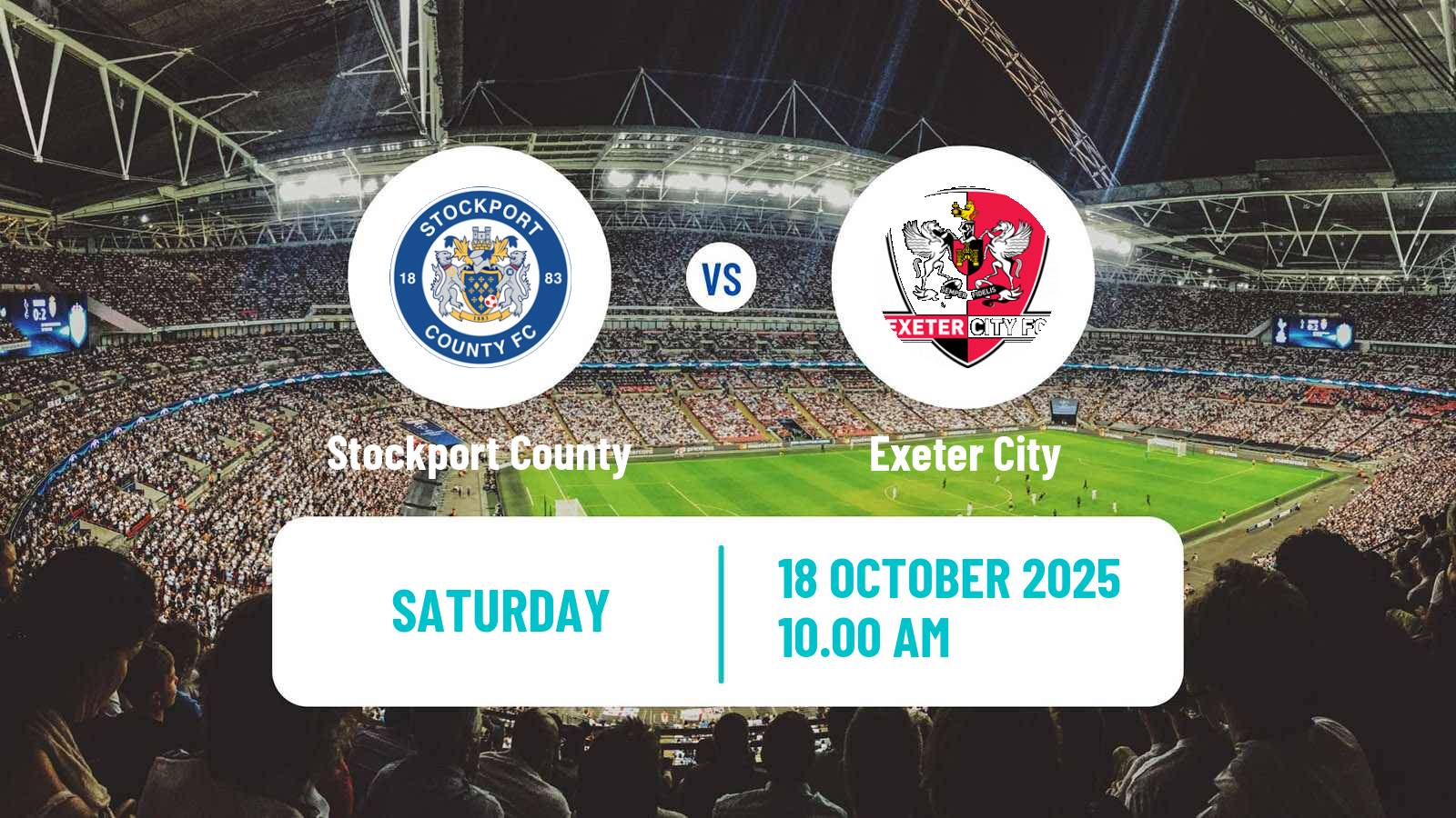 Football English League One Stockport County - Exeter City