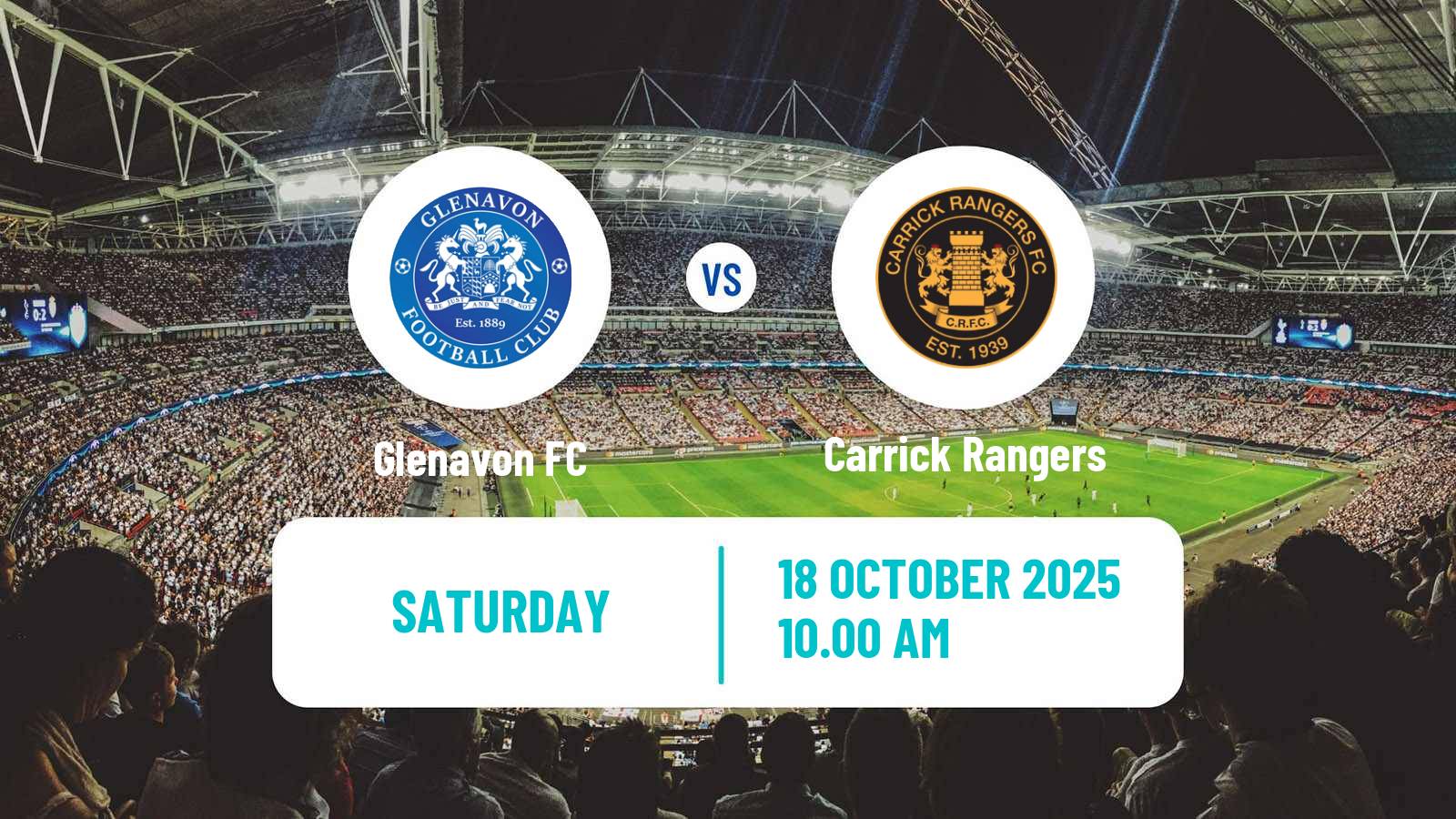 Football Northern Irish Premiership Glenavon - Carrick Rangers