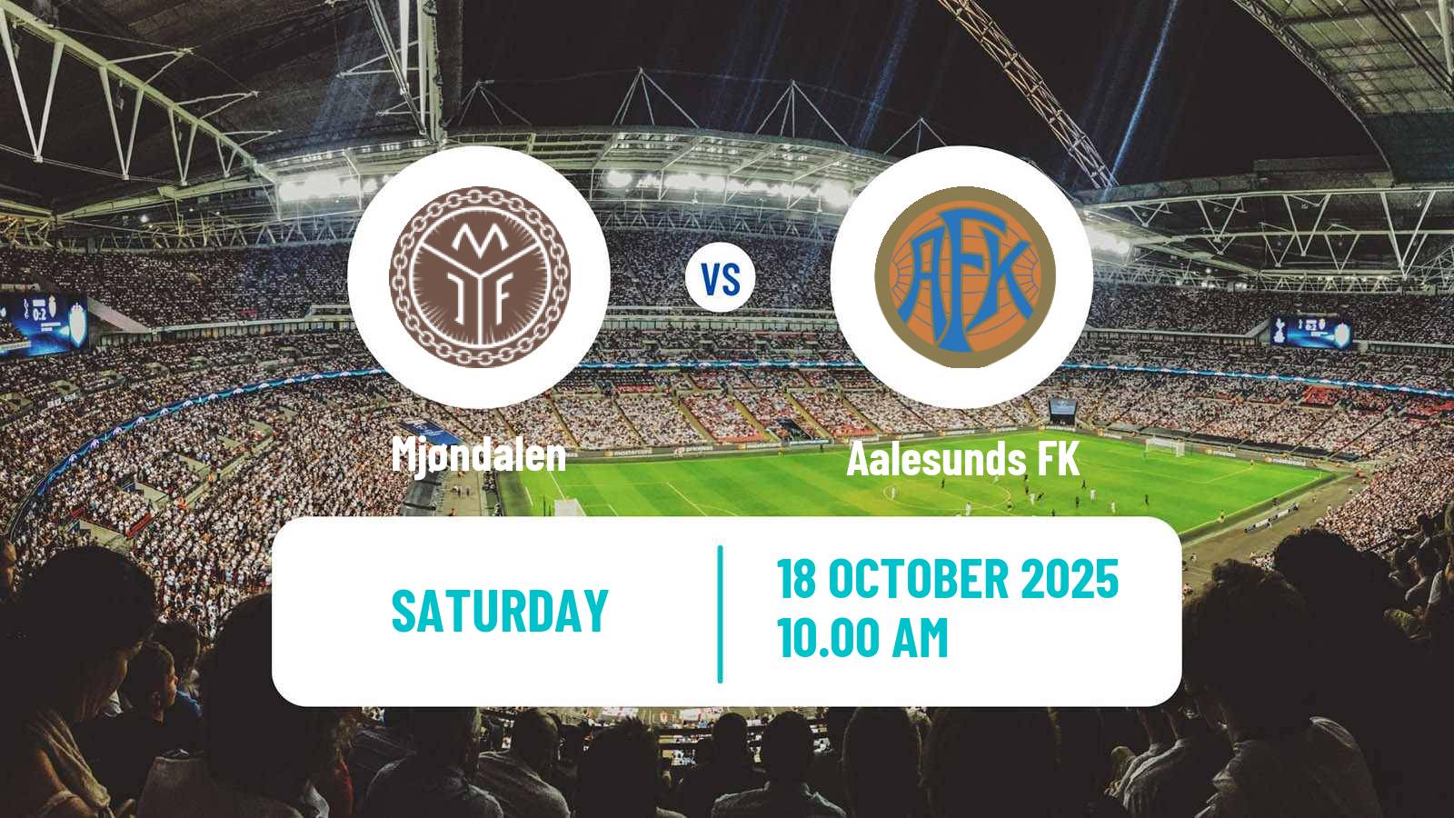 Football Norwegian Adeccoligaen Mjøndalen - Aalesunds