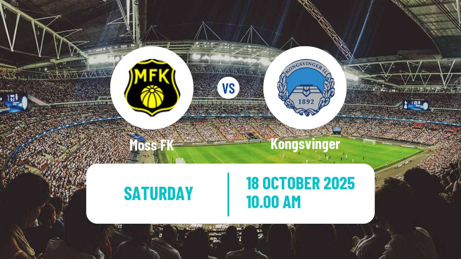Football Norwegian Adeccoligaen Moss - Kongsvinger