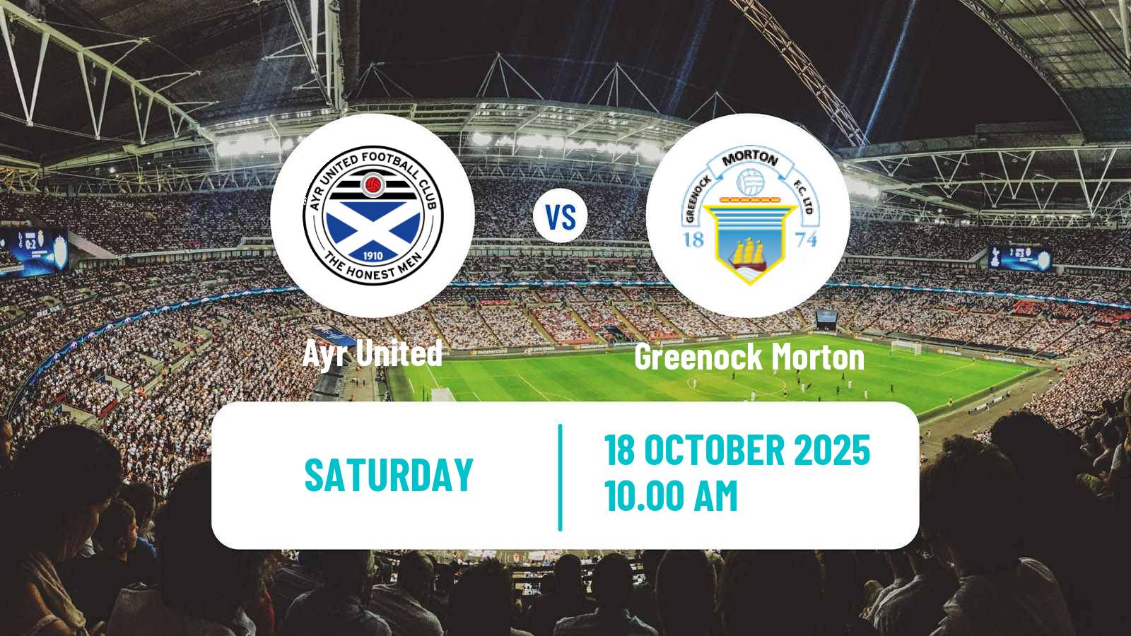 Football Scottish Football Championship Ayr United - Greenock Morton
