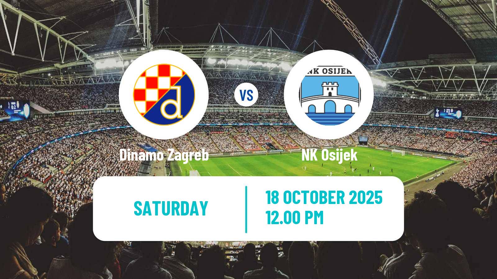 Football Croatian HNL Dinamo Zagreb - Osijek