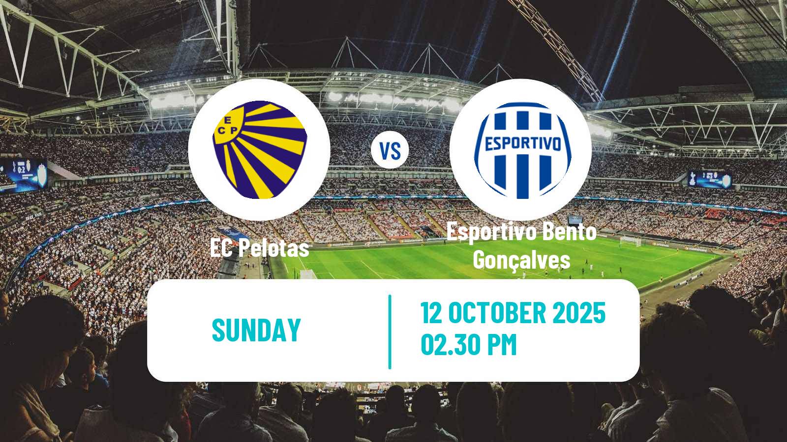 Football Brazilian Copa FGF EC Pelotas - Esportivo Bento Gonçalves