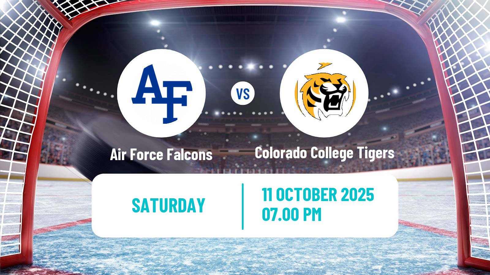 Hockey NCAA Hockey Air Force Falcons - Colorado College Tigers
