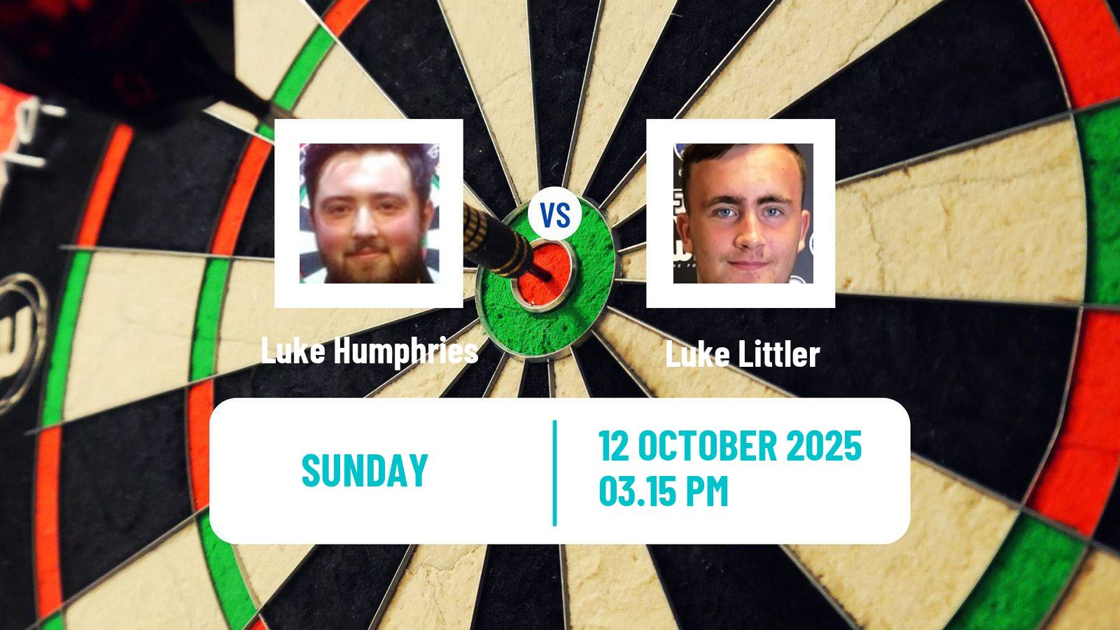 Darts World Grand Prix Luke Humphries - Luke Littler