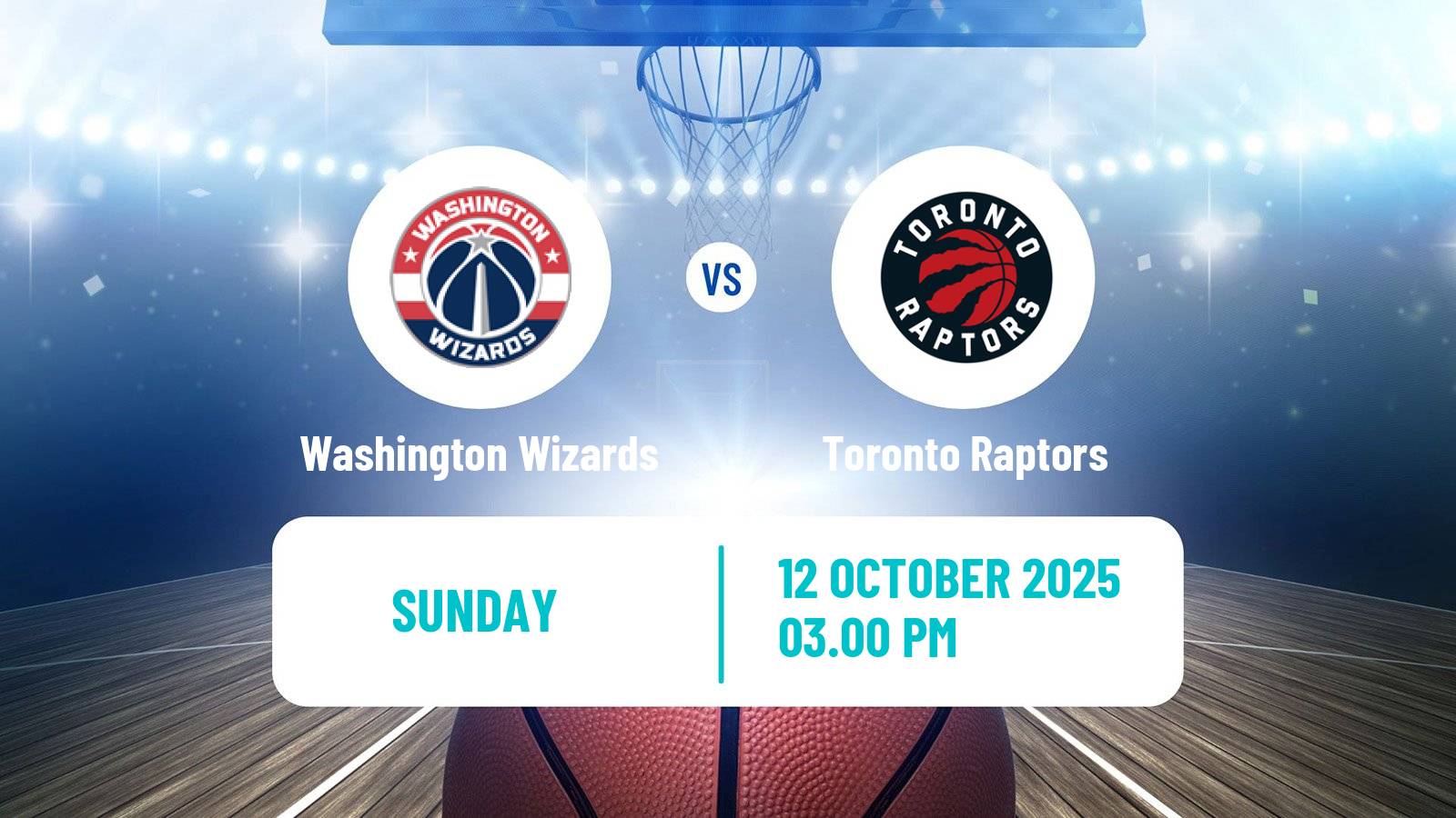 Basketball NBA Washington Wizards - Toronto Raptors