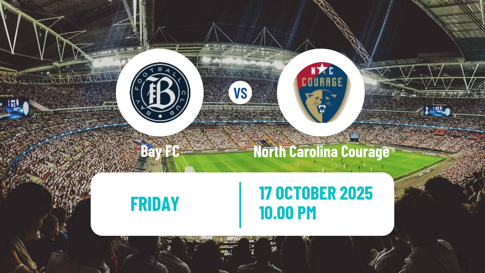 Football NWSL Bay FC - North Carolina Courage