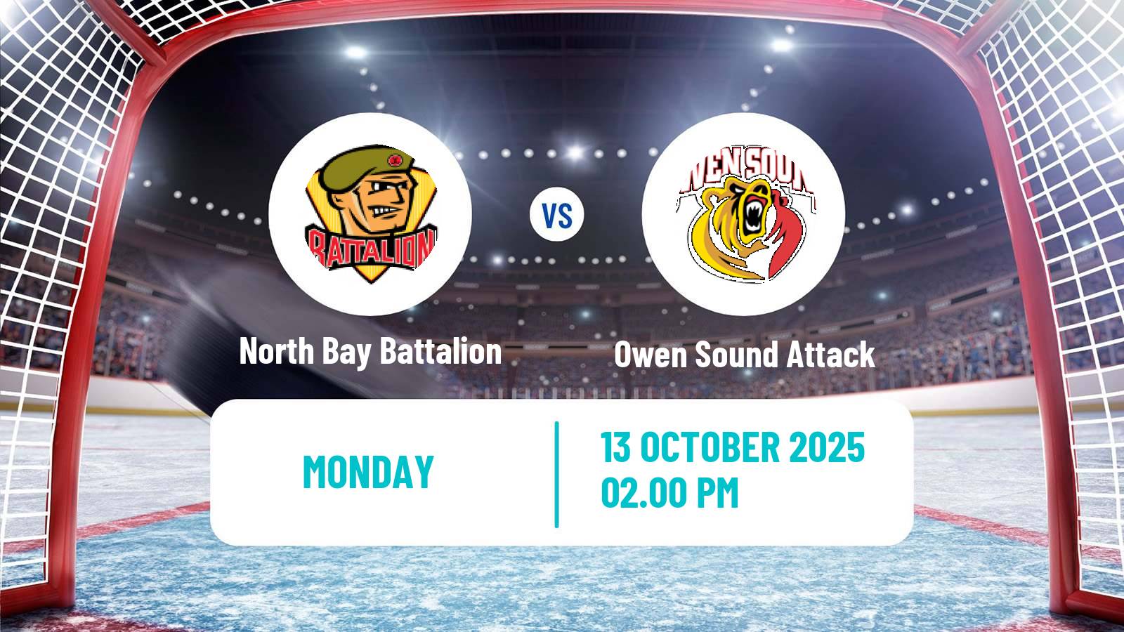 Hockey OHL North Bay Battalion - Owen Sound Attack
