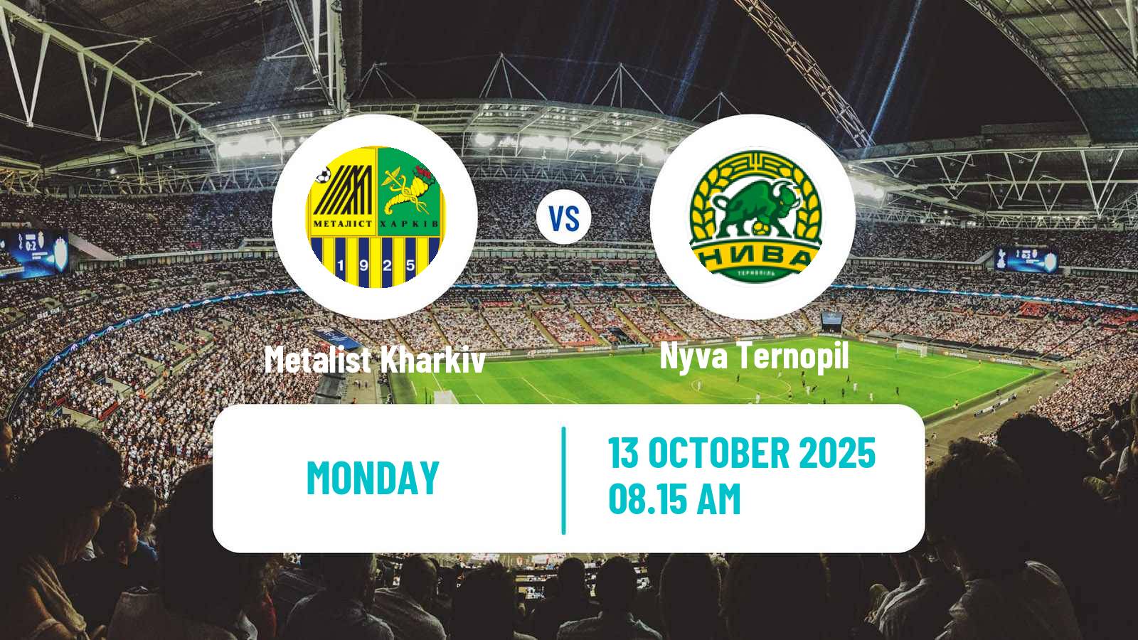 Football Ukrainian Persha Liga Metalist Kharkiv - Nyva Ternopil