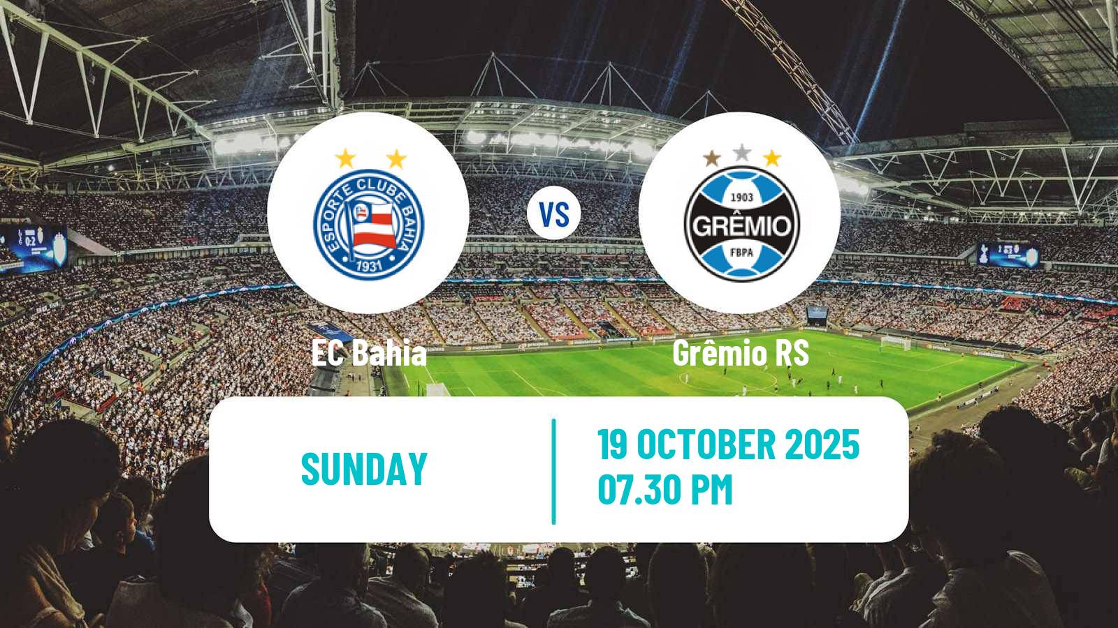 Football Brazilian Serie A Bahia - Grêmio