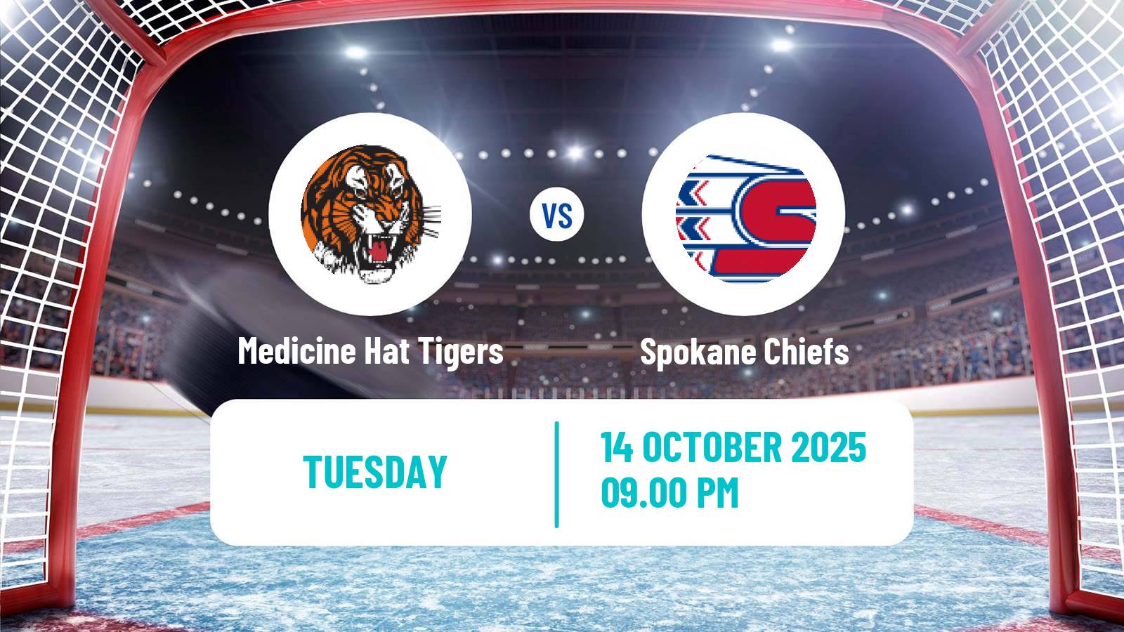 Hockey WHL Medicine Hat Tigers - Spokane Chiefs