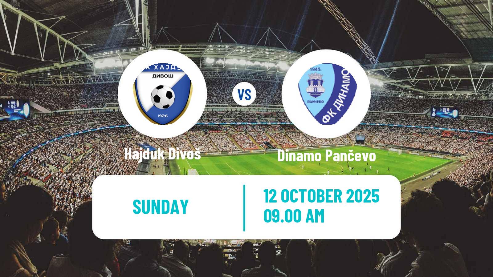 Football Serbian Srpska Liga - Vojvodina Hajduk Divoš - Dinamo Pančevo