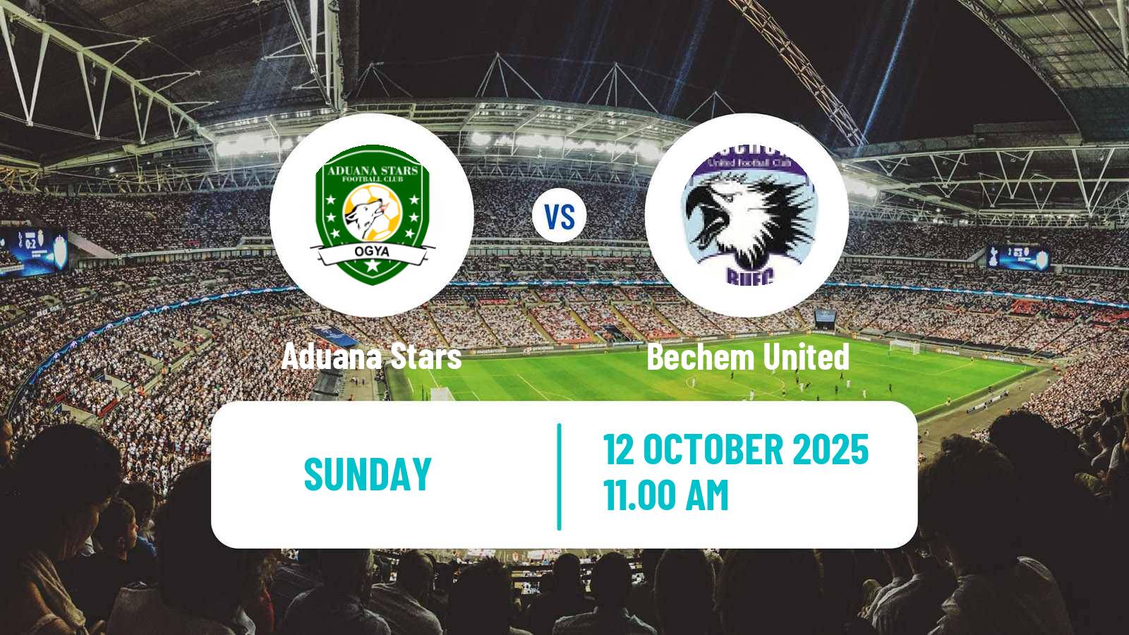 Football Ghanaian Premier League Aduana Stars - Bechem United