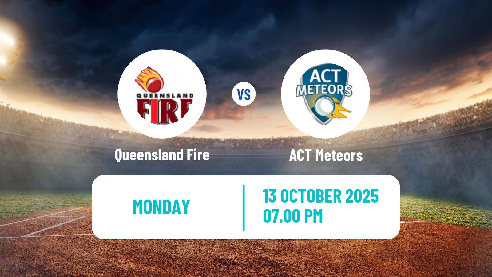 Cricket Australian National League Cricket Women Queensland Fire - ACT Meteors