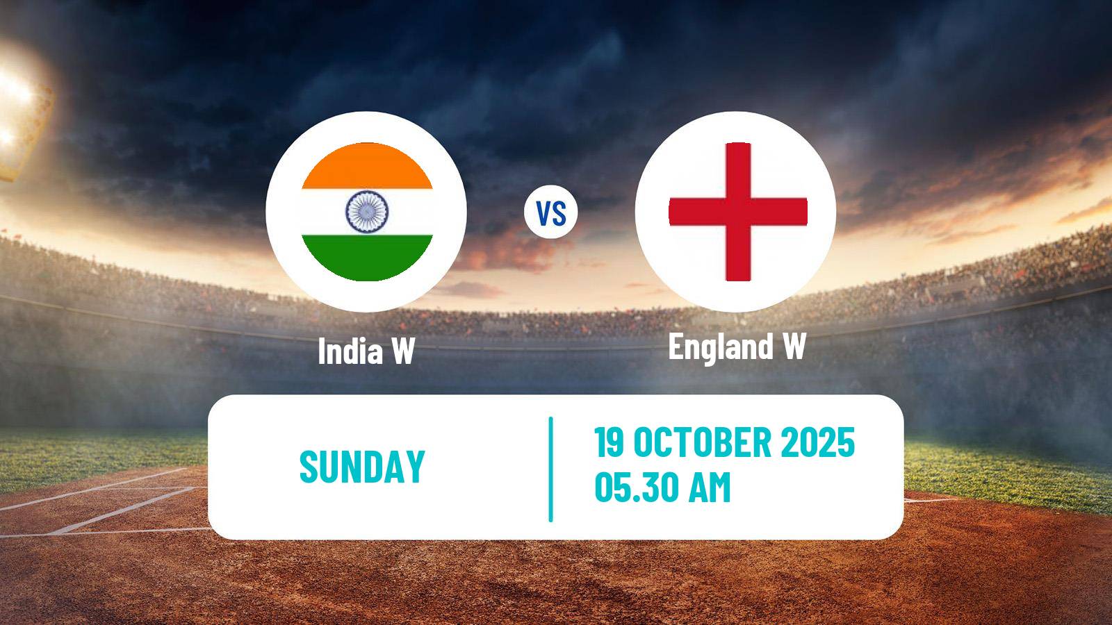 Cricket ICC World Cup Women India W - England W