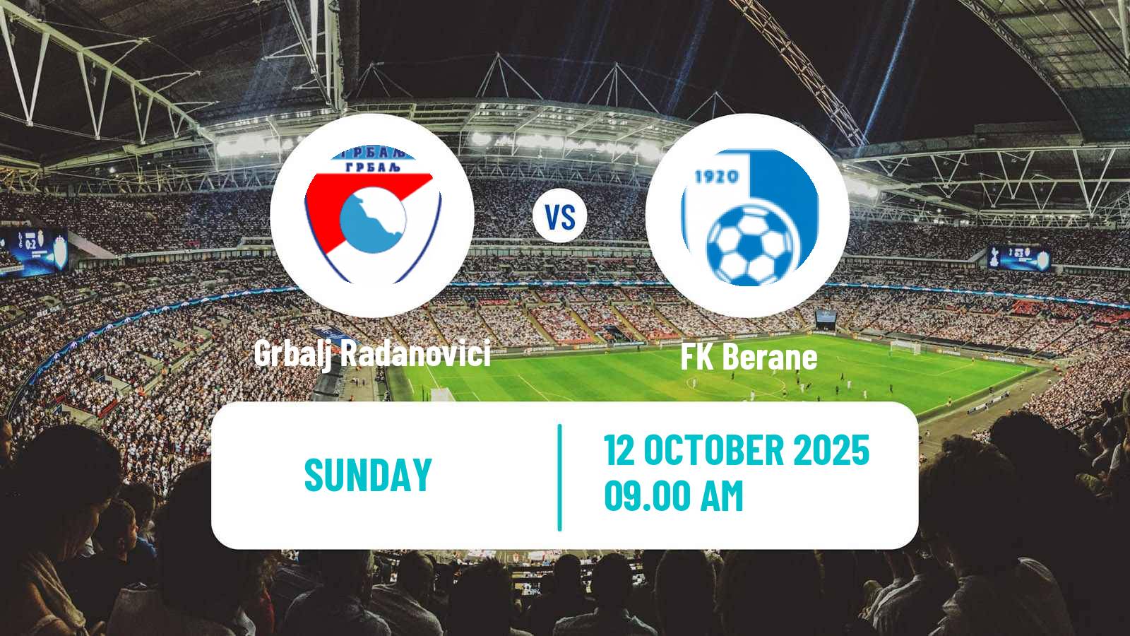 Football Montenegrin Druga Liga Grbalj Radanovici - Berane
