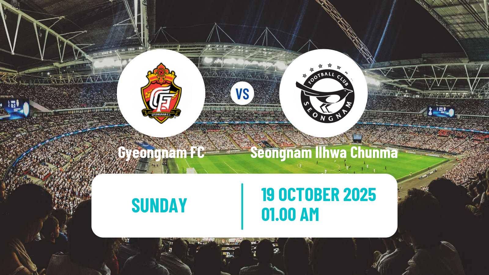Football South Korean K-League 2 Gyeongnam - Seongnam Ilhwa Chunma