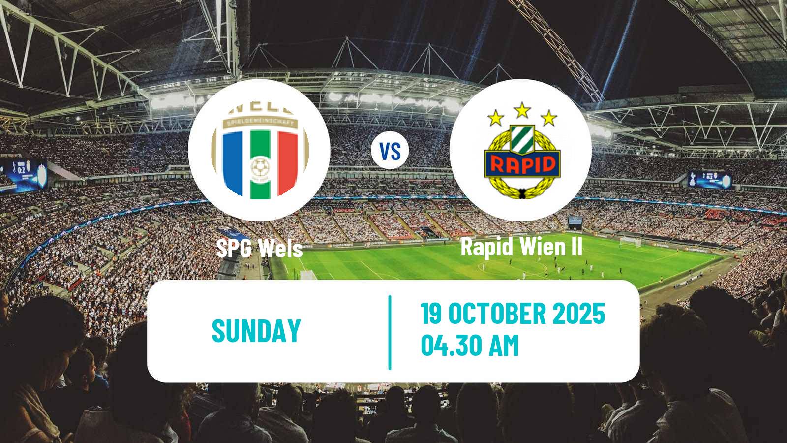 Football Austrian 2 Liga SPG Wels - Rapid Wien II