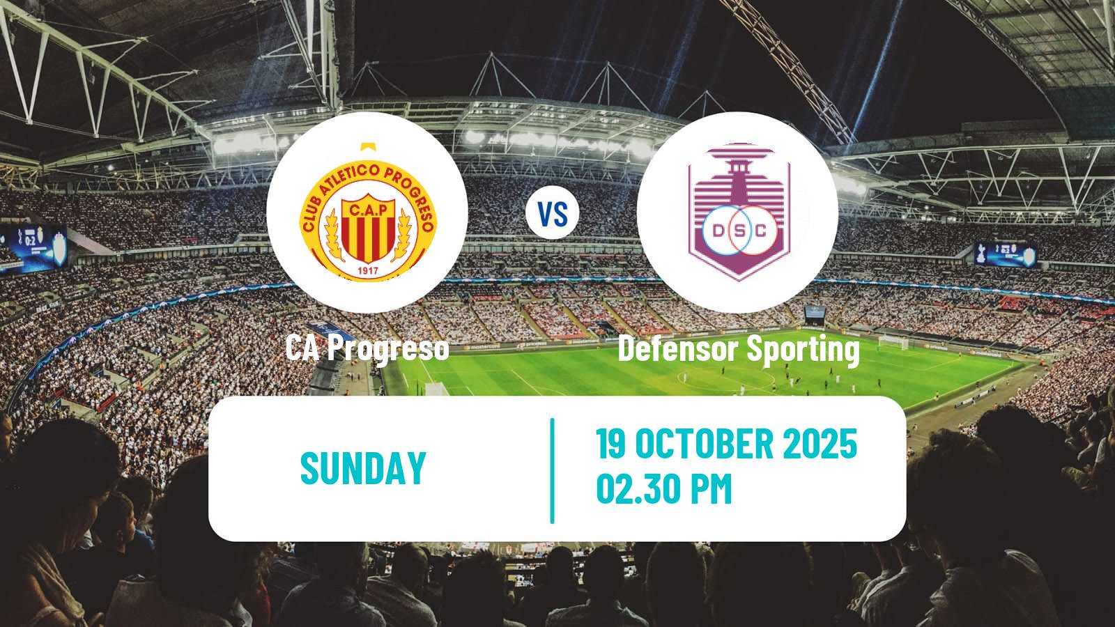 Football Uruguayan Primera Division Progreso - Defensor Sporting