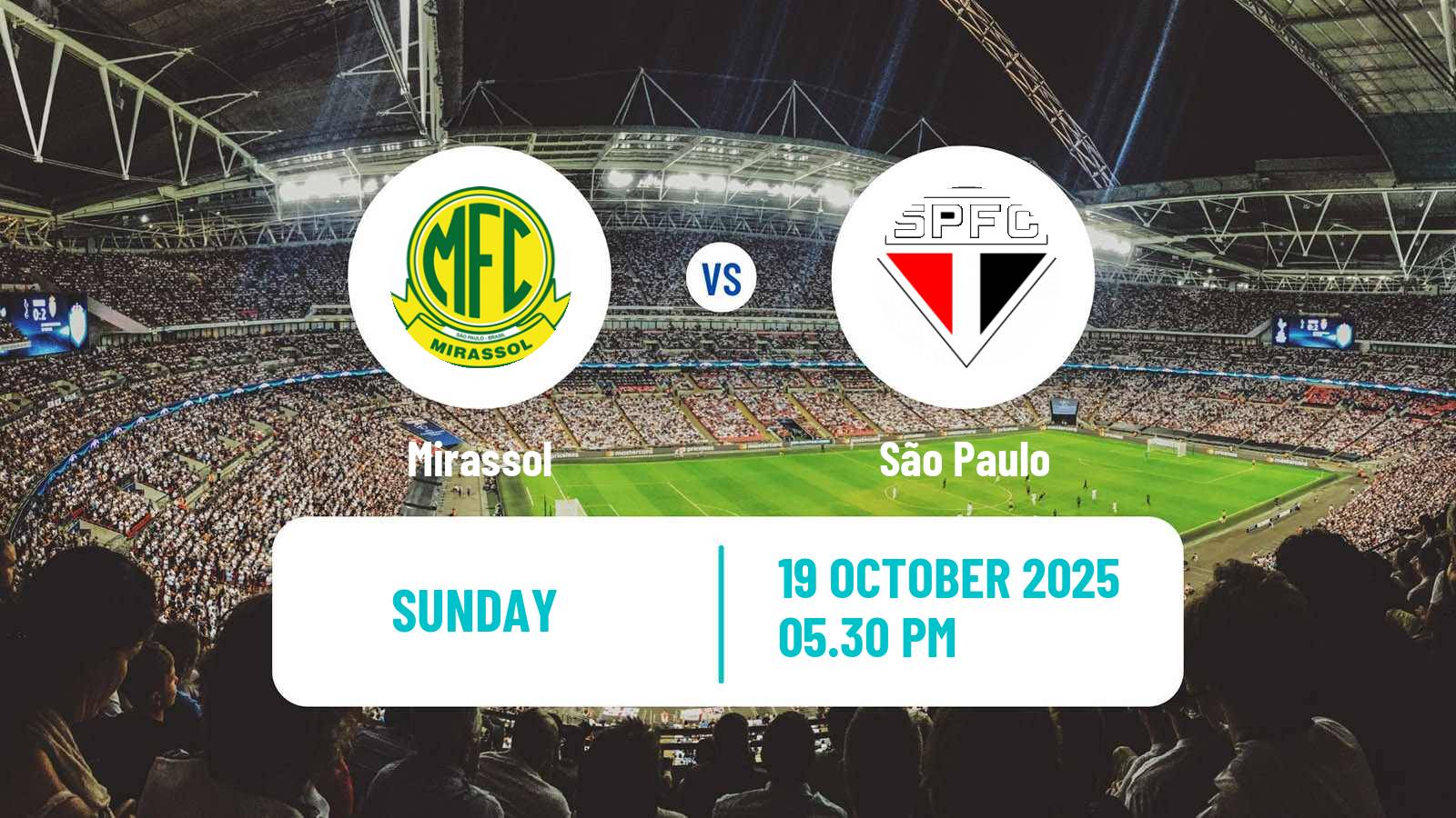 Football Brazilian Serie A Mirassol - São Paulo