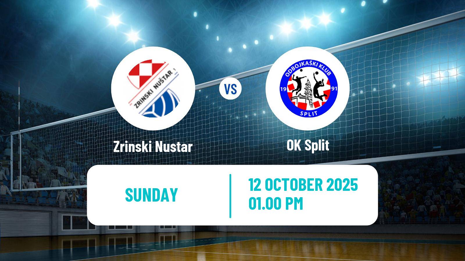 Volleyball Croatian Prva Liga Volleyball Zrinski Nustar - Split
