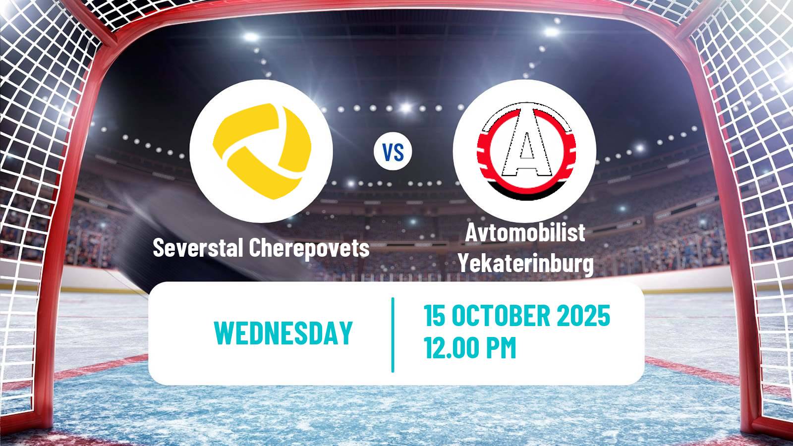 Hockey KHL Severstal Cherepovets - Avtomobilist Yekaterinburg