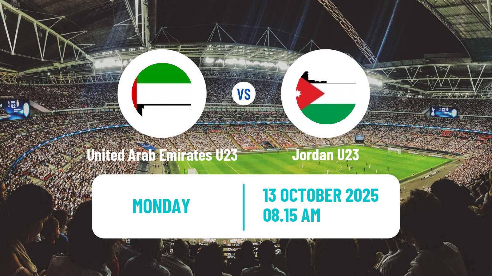 Football Friendly United Arab Emirates U23 - Jordan U23