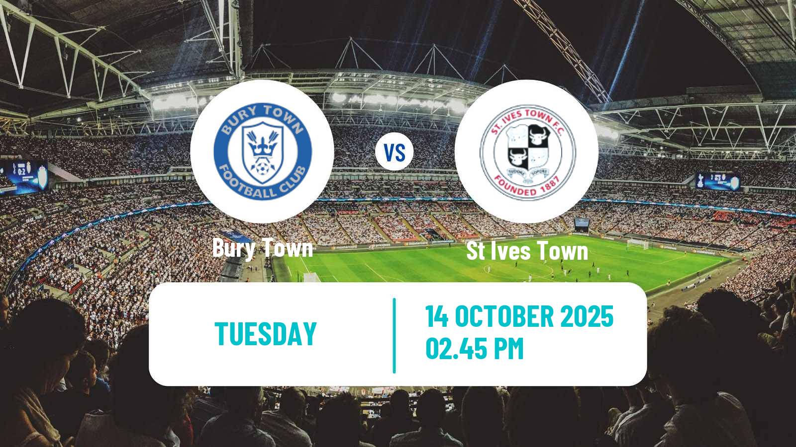 Football English Southern League Central Division Bury Town - St Ives Town