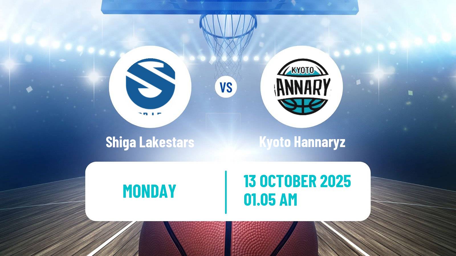 Basketball BJ League Shiga Lakestars - Kyoto Hannaryz