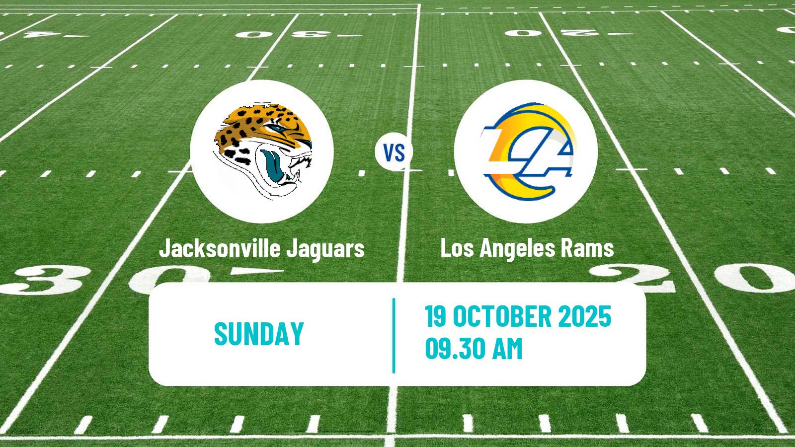 American football NFL Jacksonville Jaguars - Los Angeles Rams