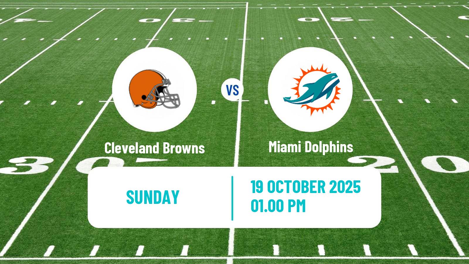American football NFL Cleveland Browns - Miami Dolphins