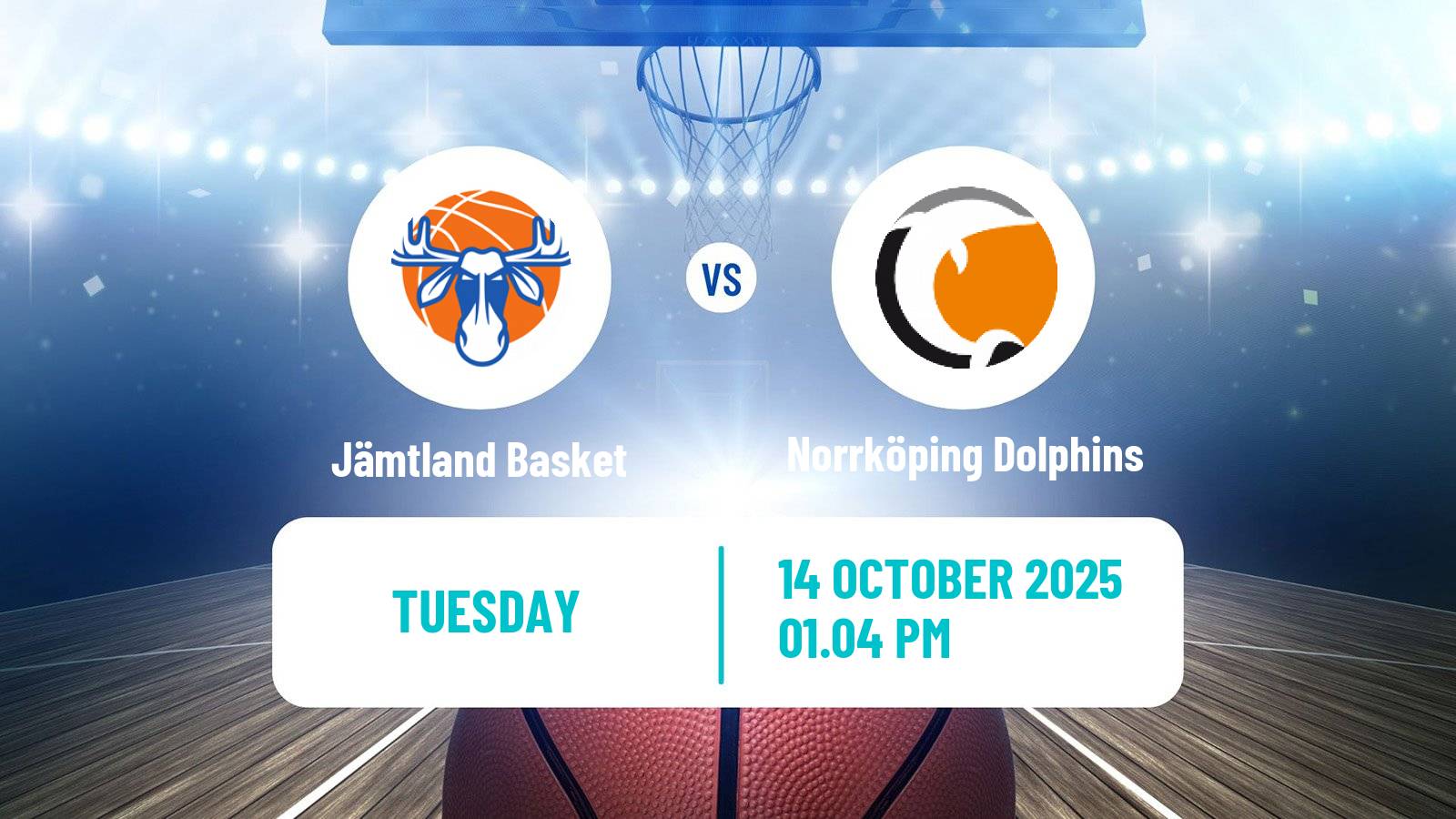 Basketball Swedish Basketligan Jämtland Basket - Norrköping Dolphins