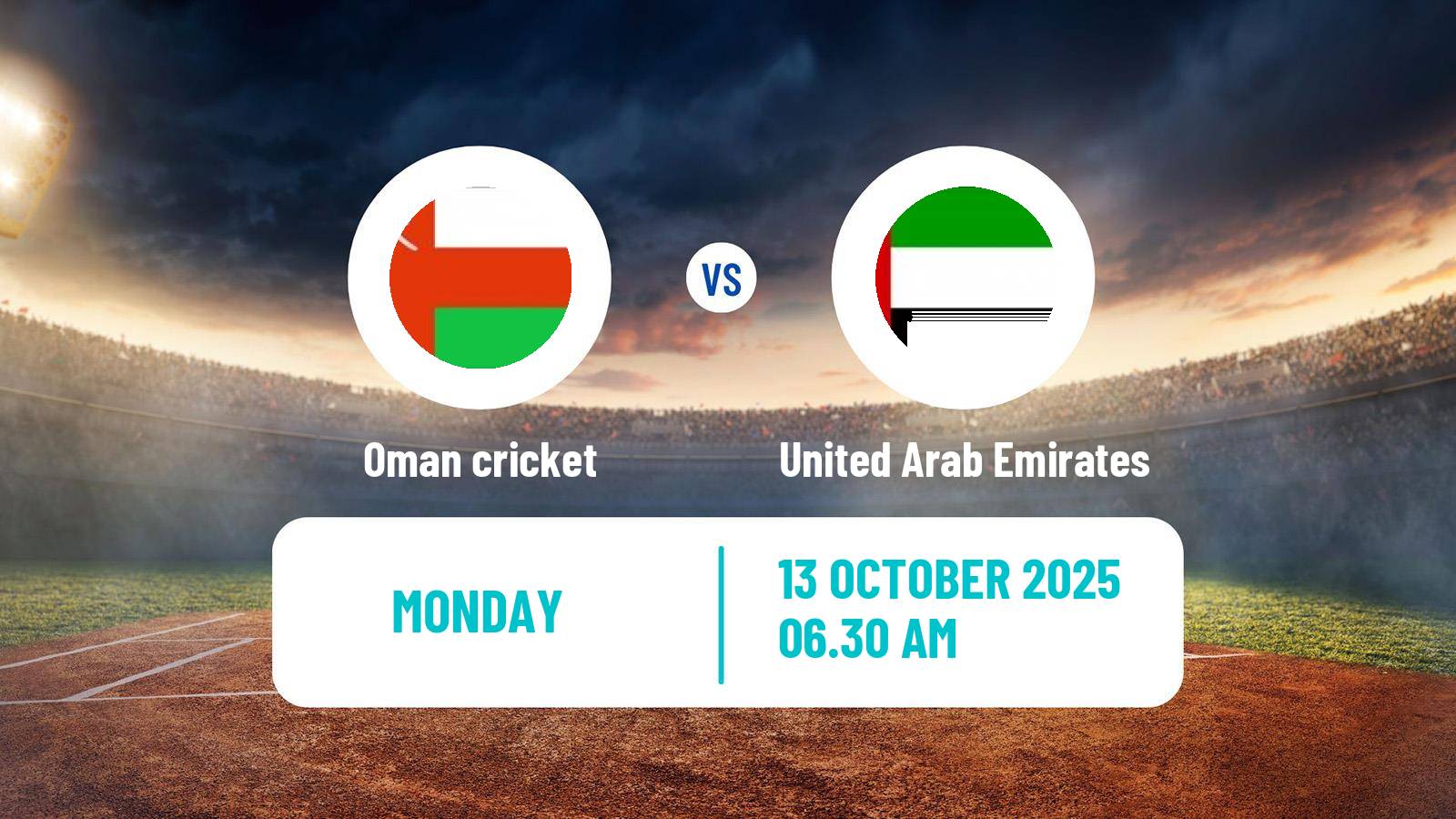 Cricket ICC World Twenty20 Oman - United Arab Emirates