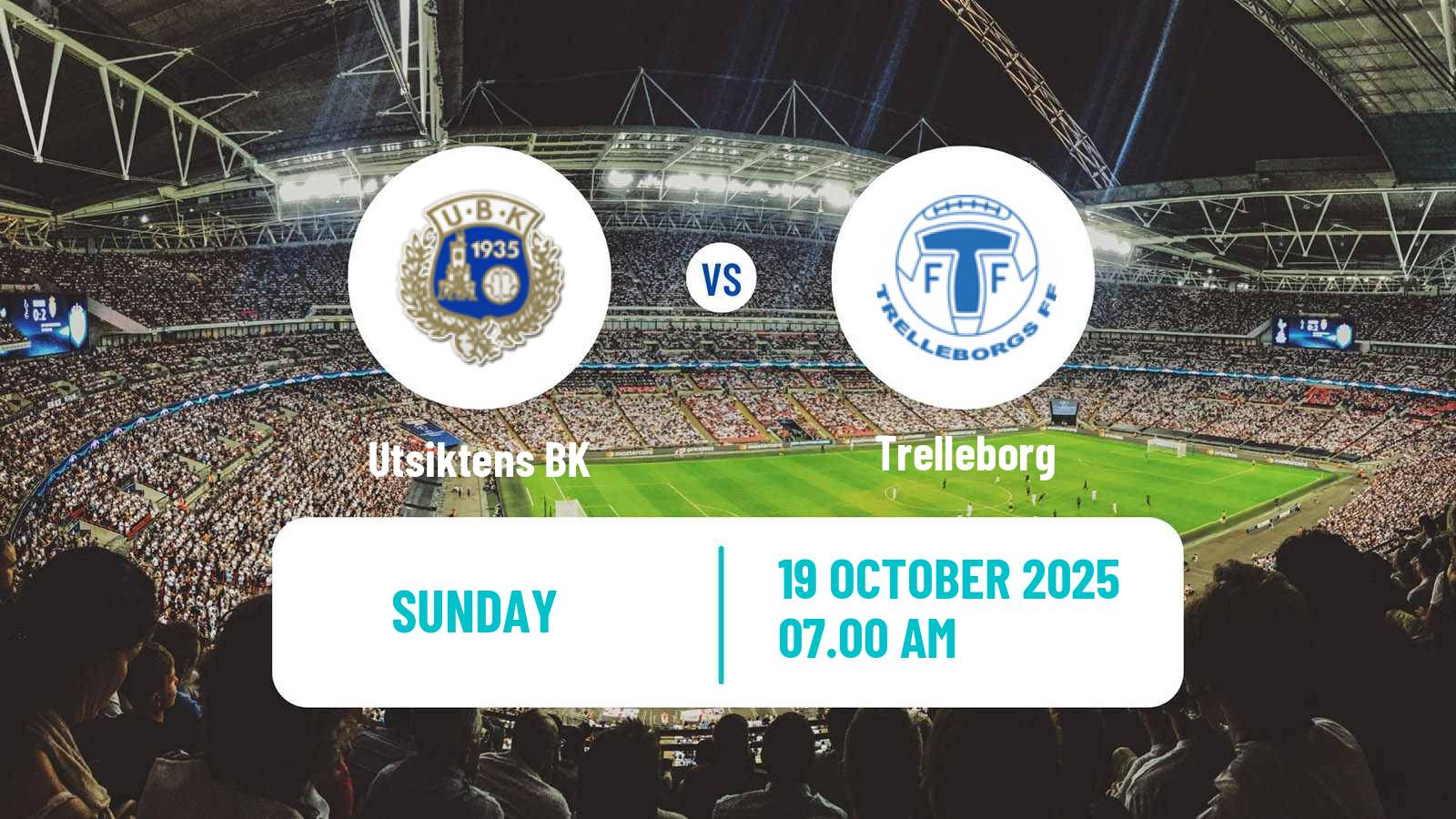 Football Swedish Superettan Utsikten - Trelleborg