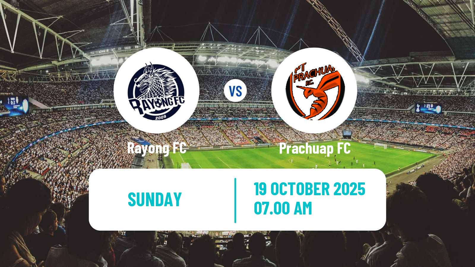 Football Thai League 1 Rayong FC - Prachuap