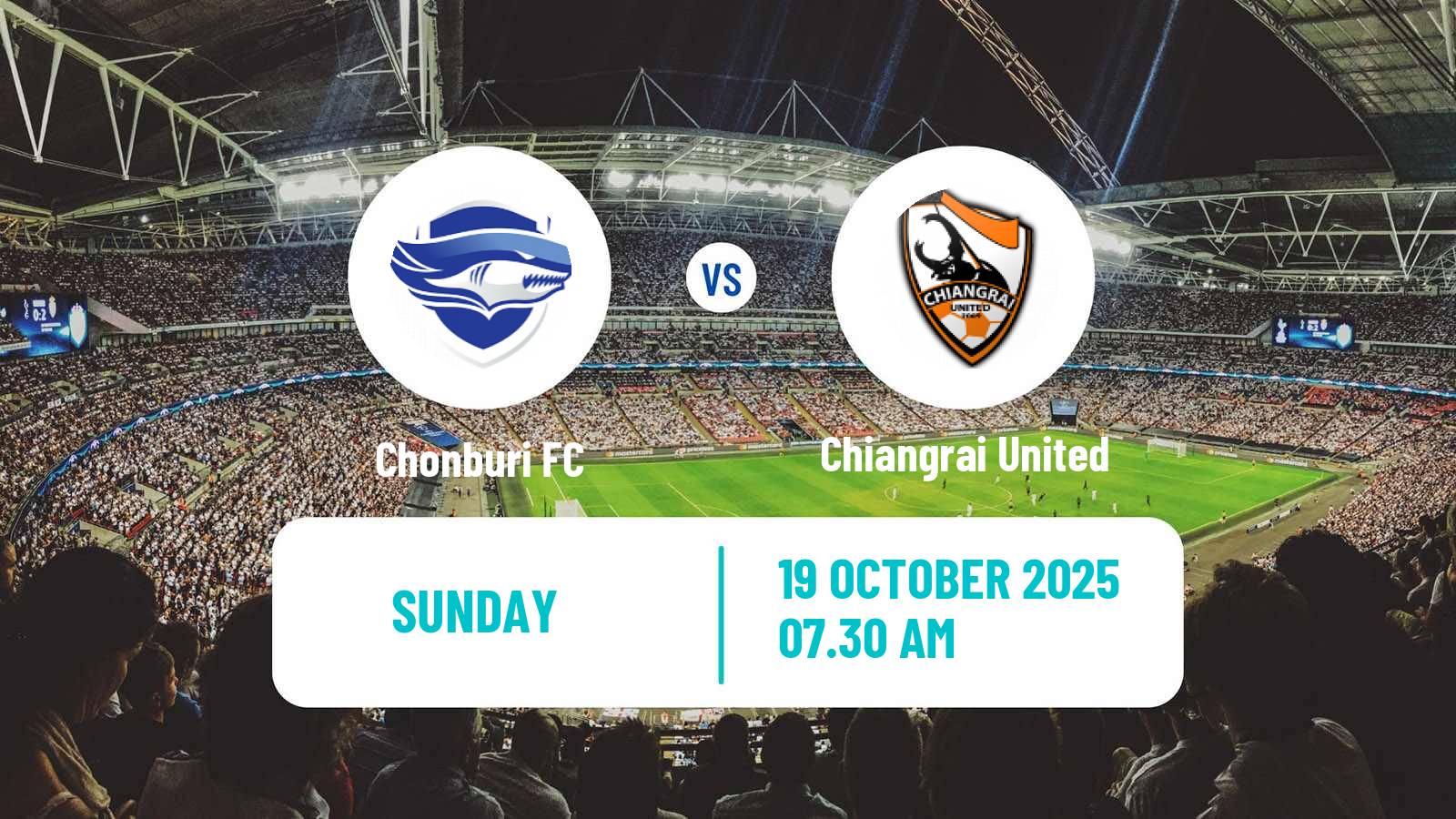 Football Thai League 1 Chonburi - Chiangrai United