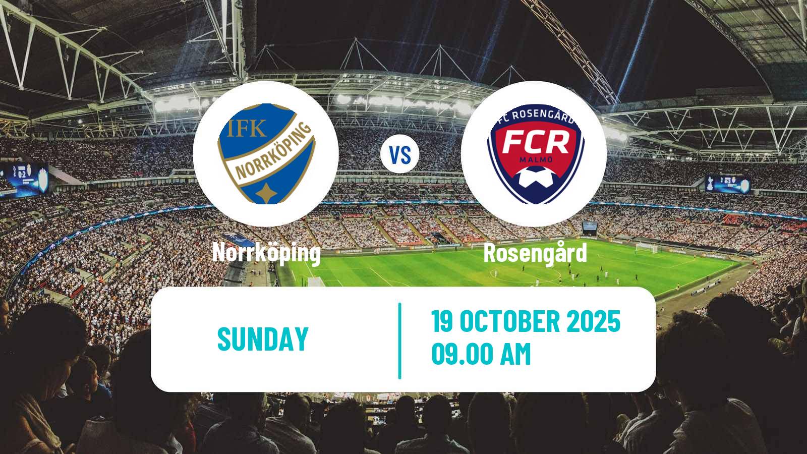 Football Swedish Allsvenskan Women Norrköping - Rosengård