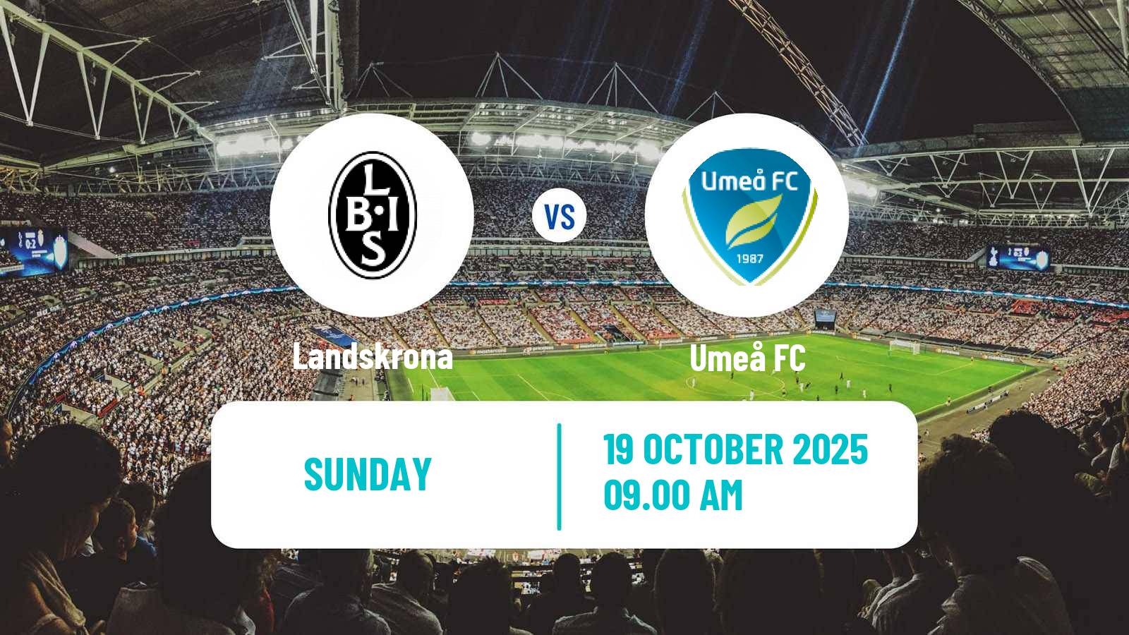 Football Swedish Superettan Landskrona - Umeå