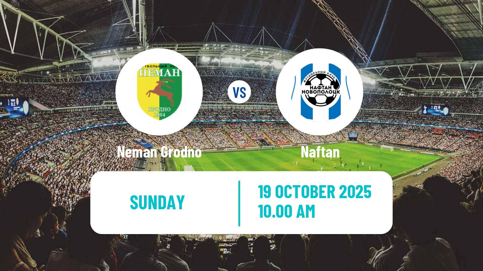 Football Belarusian Vysshaya Liga Neman Grodno - Naftan