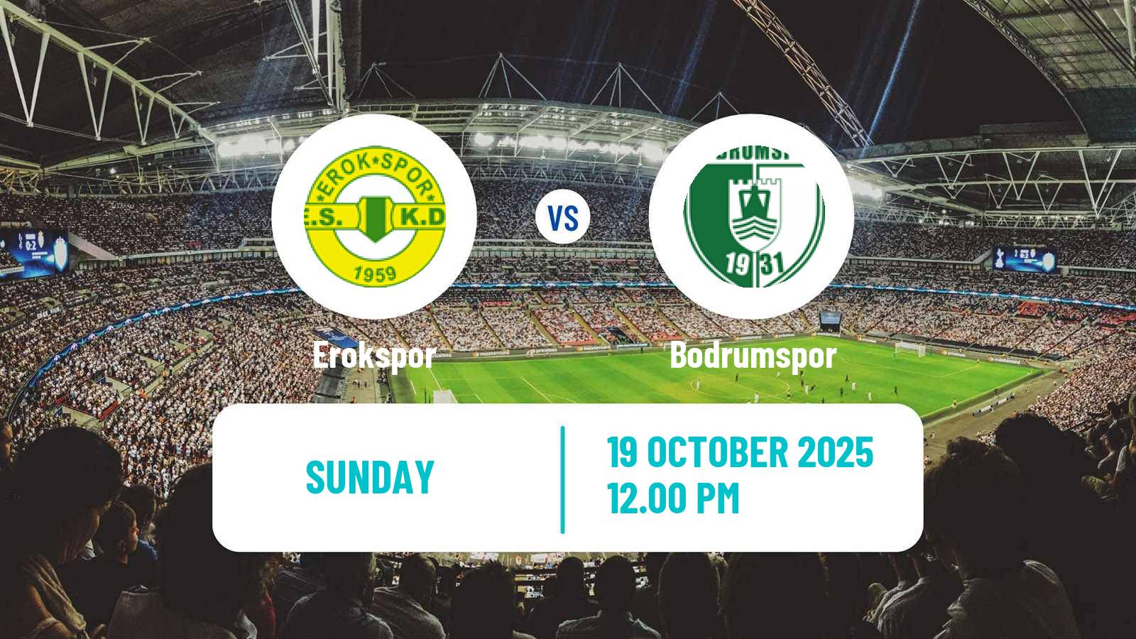 Football Turkish First League Erokspor - Bodrumspor