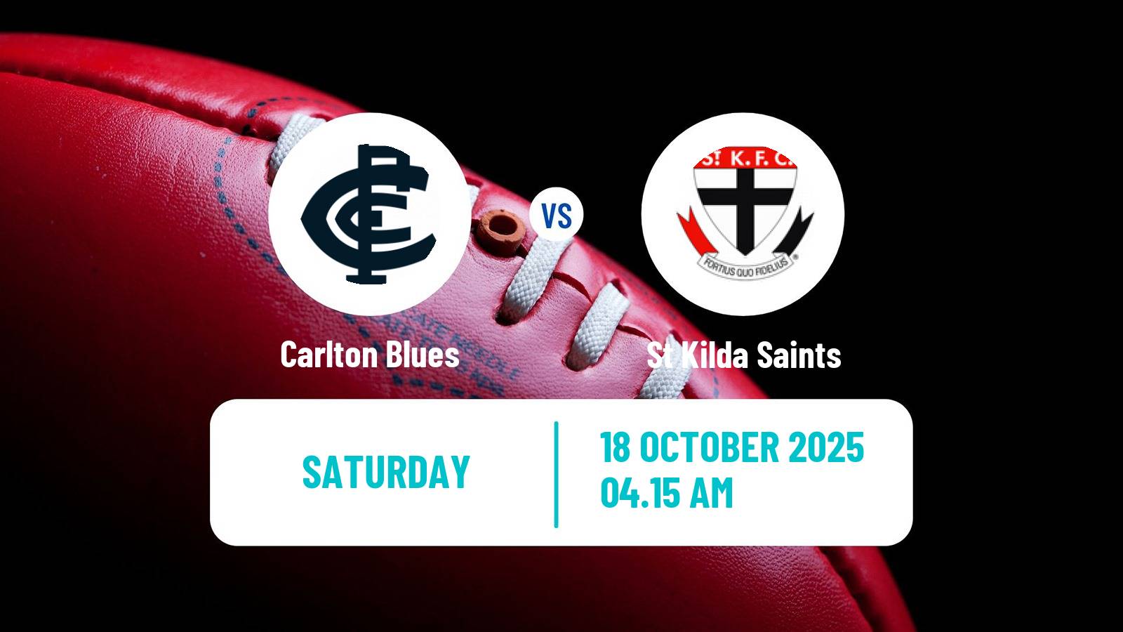 Aussie rules AFL Women Carlton Blues - St Kilda Saints