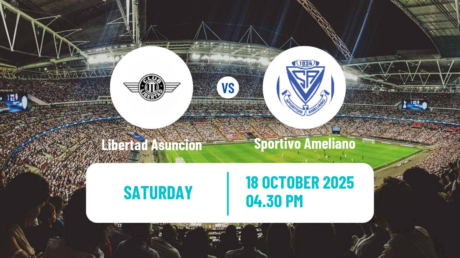 Football Paraguayan Primera Division Libertad Asuncion - Sportivo Ameliano