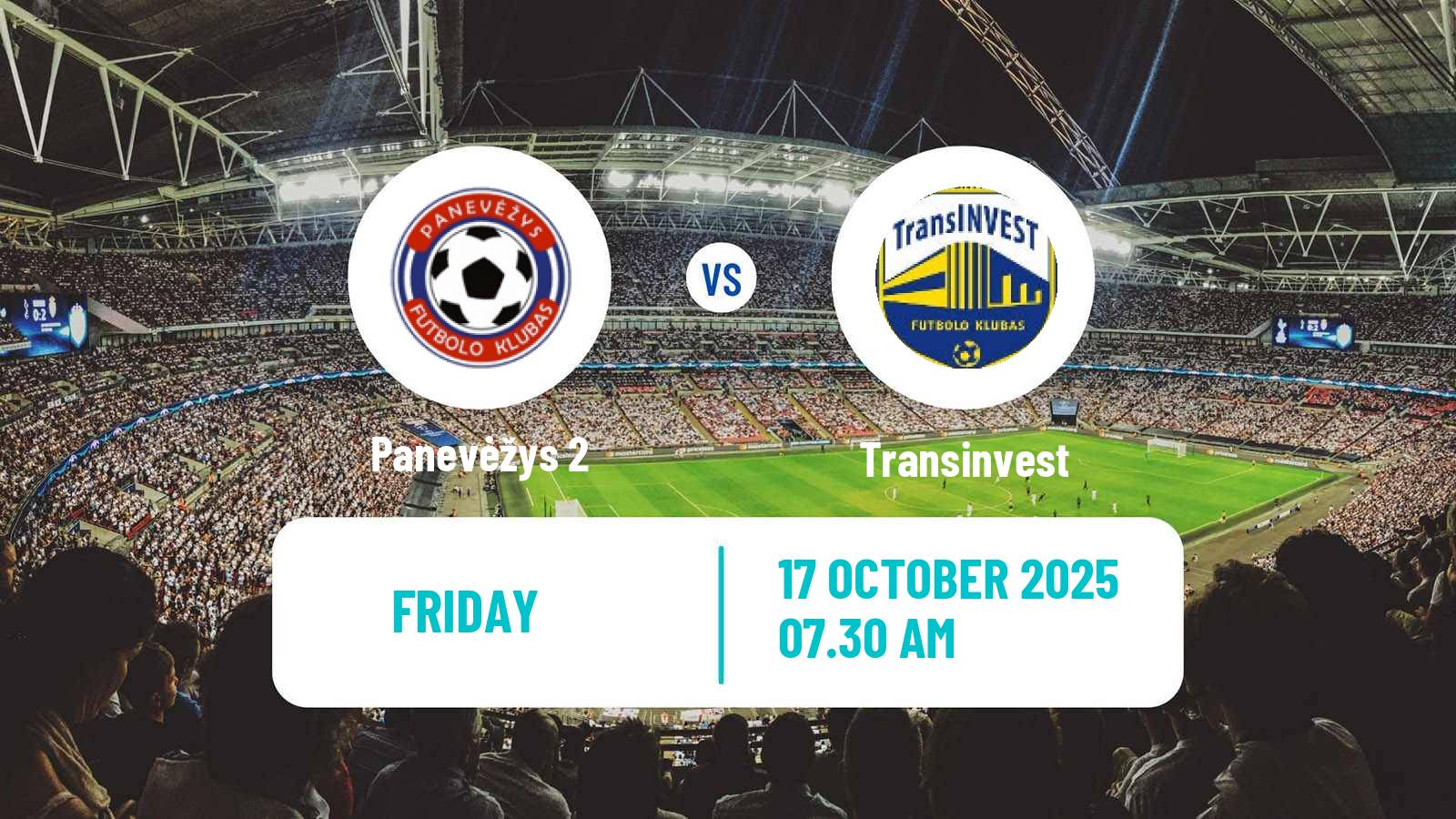 Football Lithuanian Division 2 Panevėžys 2 - Transinvest